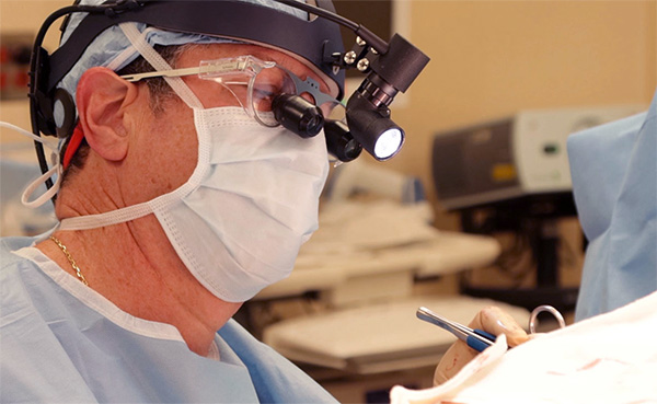 Edward Savage, MD, in the operating room